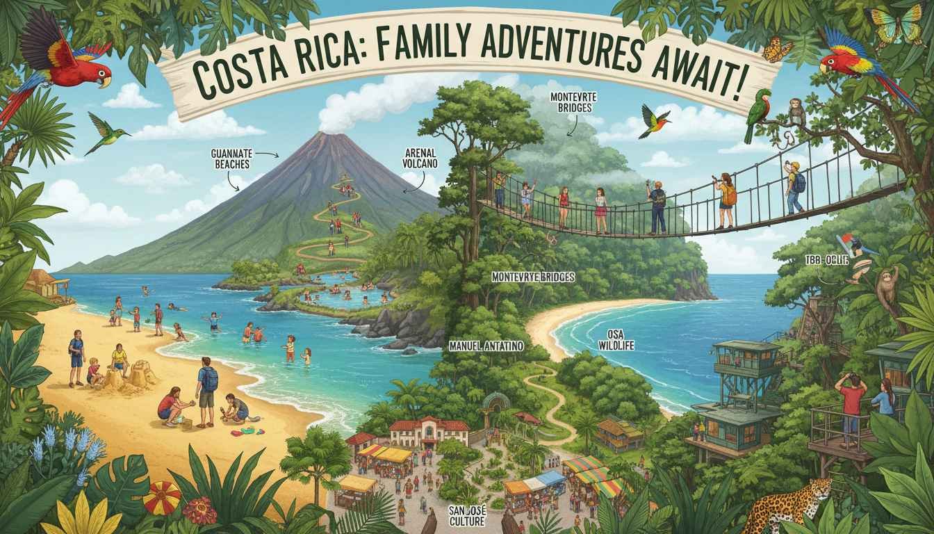 best places to visit in costa rica with family