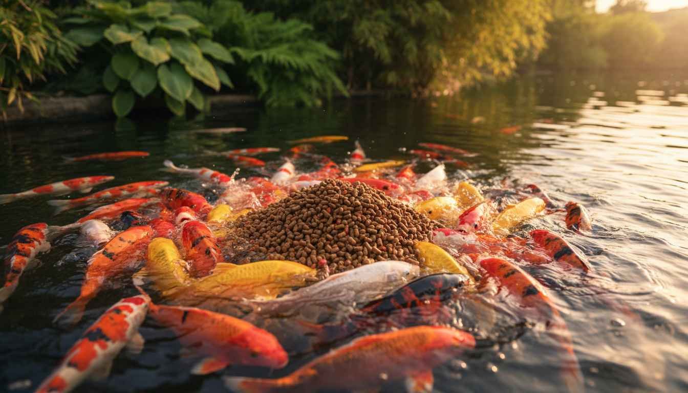 high protein koi fish food