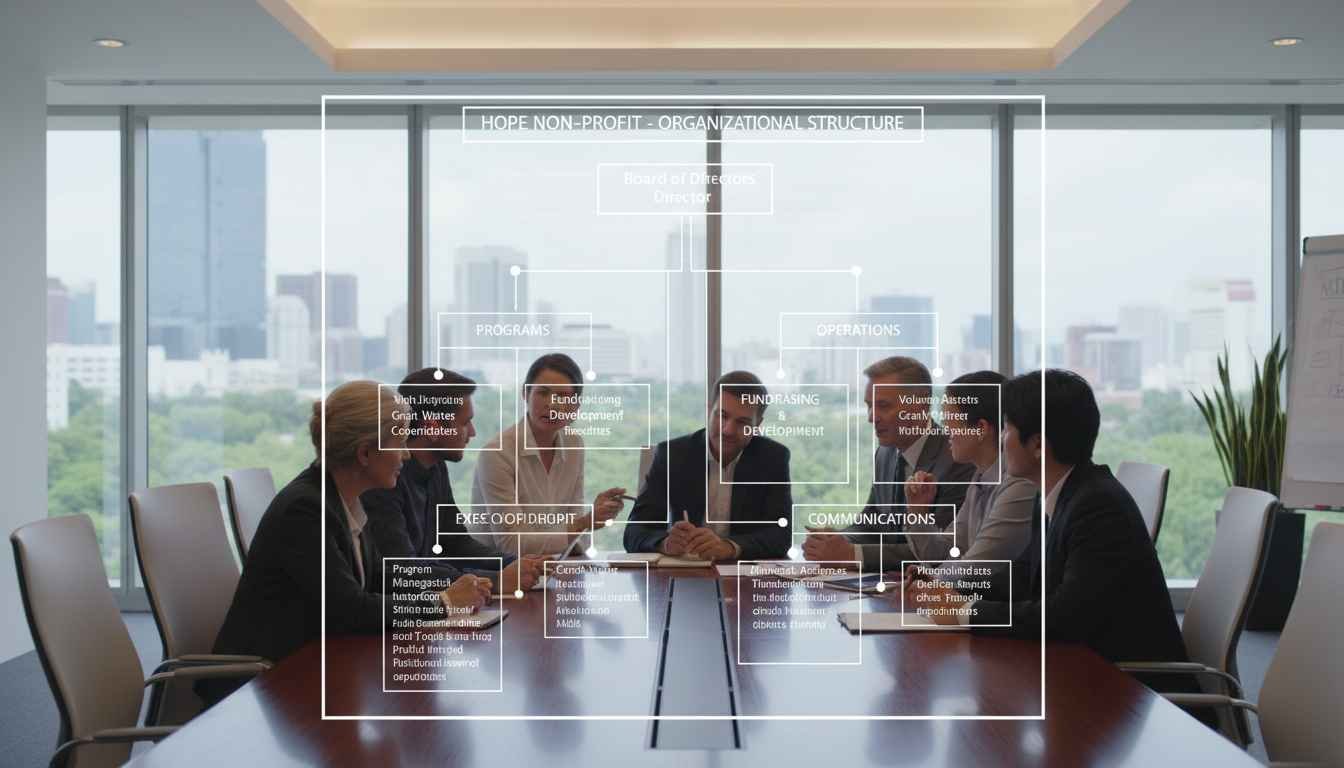 organization chart for non profit organization